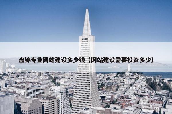 盘锦专业网站建设多少钱（网站建设需要投资多少）