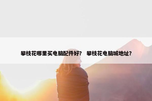 攀枝花哪里买电脑配件好？ 攀枝花电脑城地址？