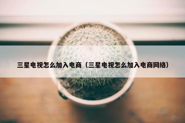 三星电视怎么加入电商（三星电视怎么加入电商网络）