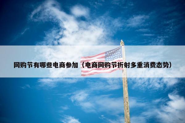 网购节有哪些电商参加（电商网购节折射多重消费态势）