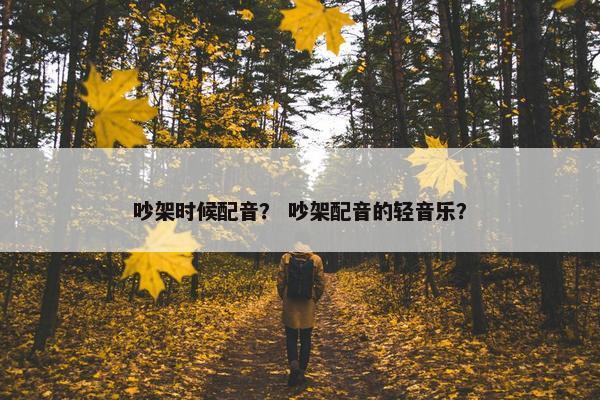 吵架时候配音？ 吵架配音的轻音乐？