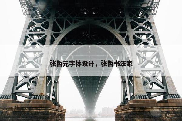 张哲元字体设计，张哲书法家