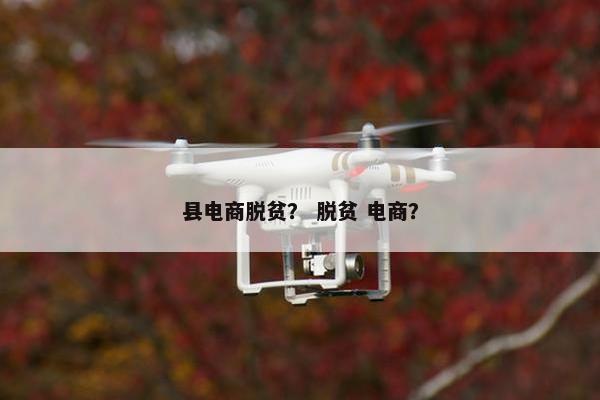 县电商脱贫？ 脱贫 电商？