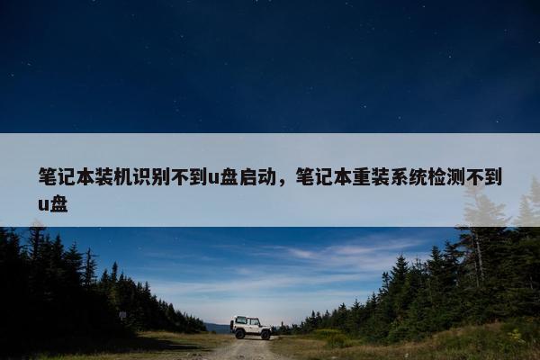 笔记本装机识别不到u盘启动，笔记本重装系统检测不到u盘