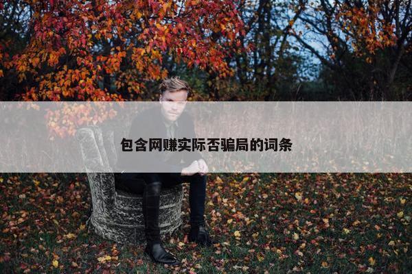 包含网赚实际否骗局的词条