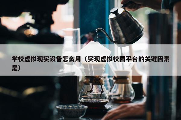 学校虚拟现实设备怎么用（实现虚拟校园平台的关键因素是）