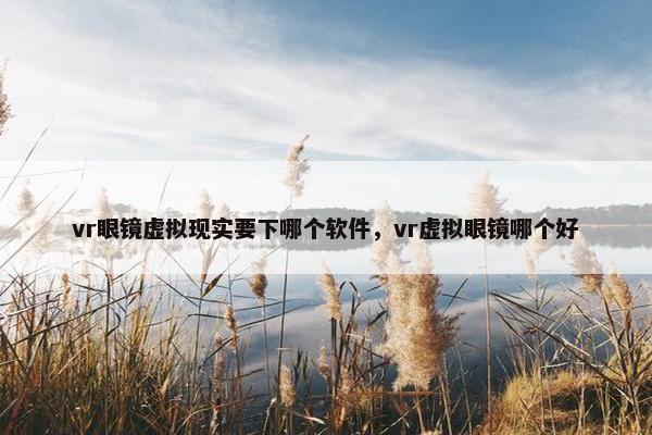 vr眼镜虚拟现实要下哪个软件，vr虚拟眼镜哪个好
