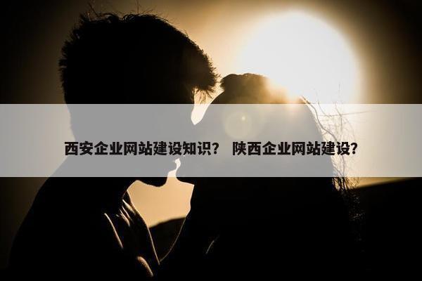 西安企业网站建设知识？ 陕西企业网站建设？
