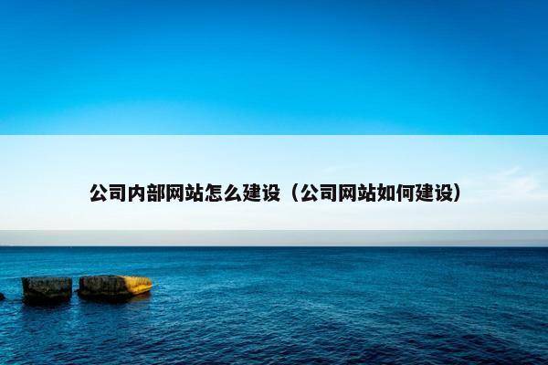 公司内部网站怎么建设（公司网站如何建设）