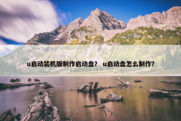 u启动装机版制作启动盘？ u启动盘怎么制作？