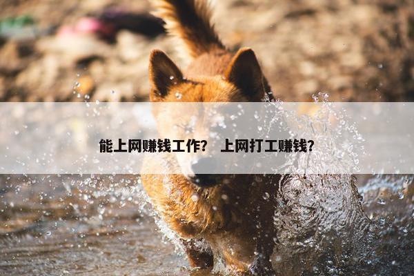 能上网赚钱工作？ 上网打工赚钱？