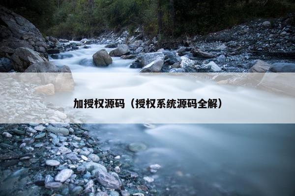 加授权源码（授权系统源码全解）