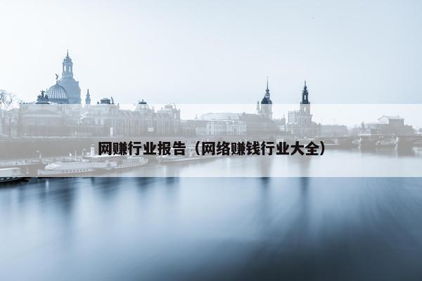 网赚行业报告（网络赚钱行业大全）