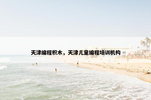 天津编程积木，天津儿童编程培训机构