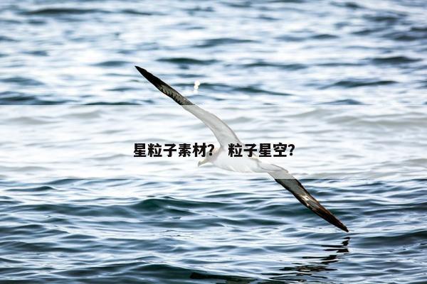 星粒子素材？ 粒子星空？