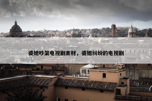 婆媳吵架电视剧素材，婆媳纠纷的电视剧