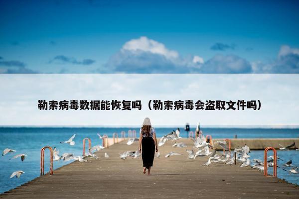 勒索病毒数据能恢复吗（勒索病毒会盗取文件吗）