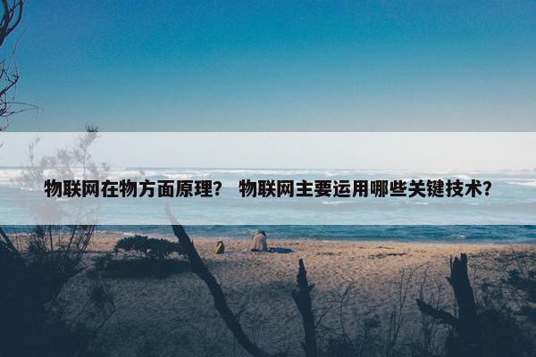 物联网在物方面原理？ 物联网主要运用哪些关键技术？