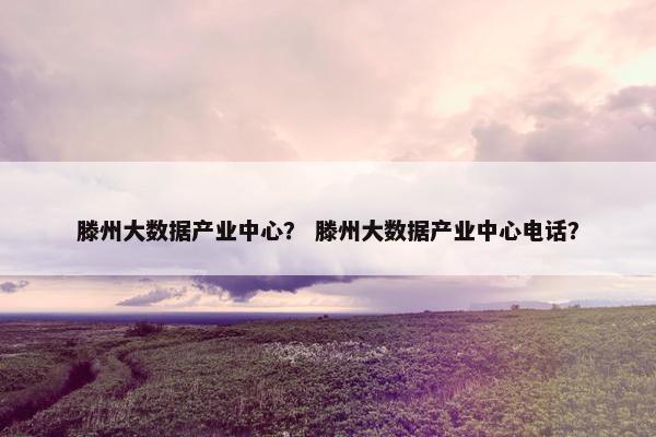 滕州大数据产业中心？ 滕州大数据产业中心电话？