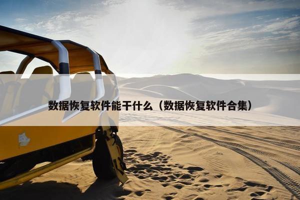 数据恢复软件能干什么（数据恢复软件合集）