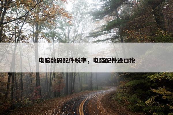 电脑数码配件税率，电脑配件进口税