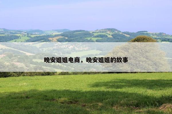 晚安姐姐电商，晚安姐姐的故事