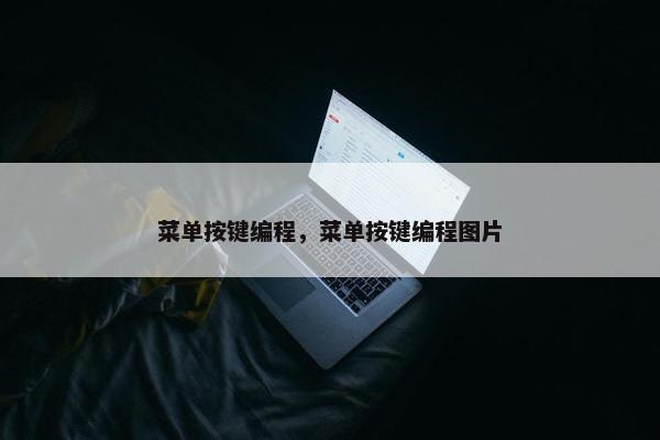 菜单按键编程，菜单按键编程图片
