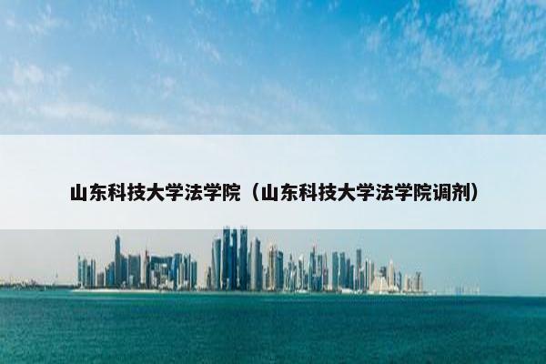 山东科技大学法学院（山东科技大学法学院调剂）