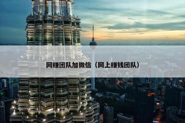 网赚团队加微信（网上赚钱团队）