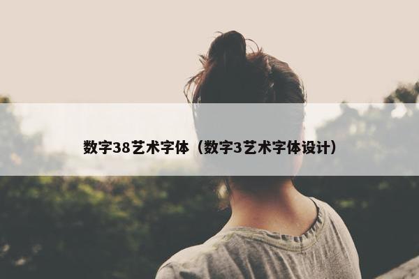 数字38艺术字体（数字3艺术字体设计）
