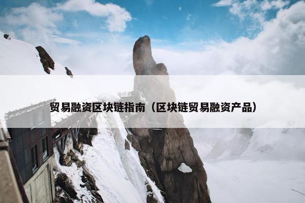 贸易融资区块链指南（区块链贸易融资产品）