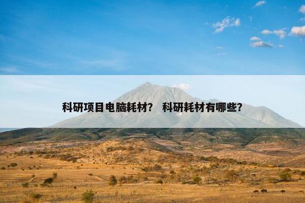 科研项目电脑耗材？ 科研耗材有哪些？