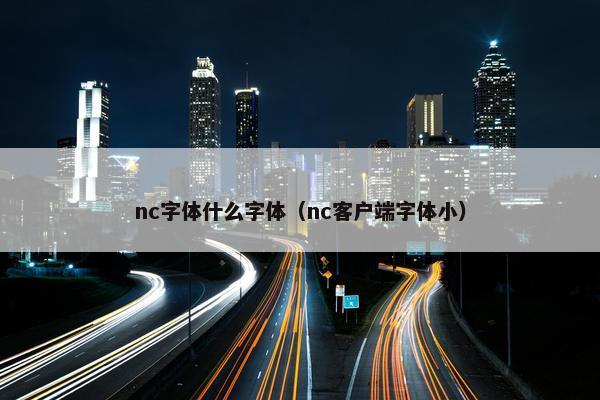 nc字体什么字体（nc客户端字体小）