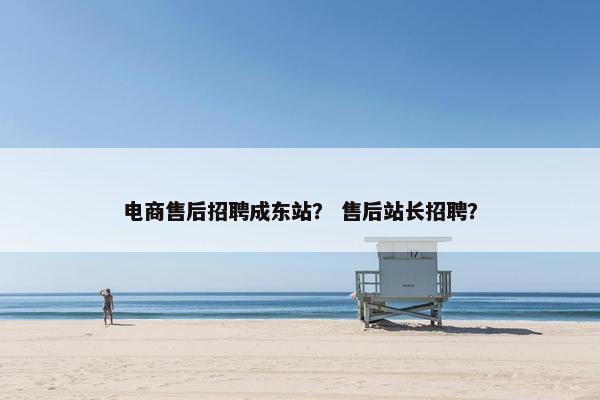 电商售后招聘成东站？ 售后站长招聘？