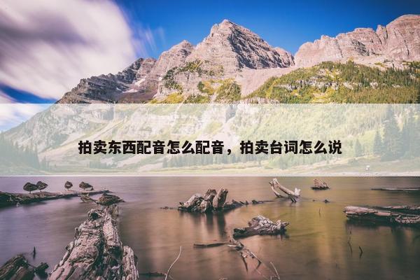拍卖东西配音怎么配音，拍卖台词怎么说