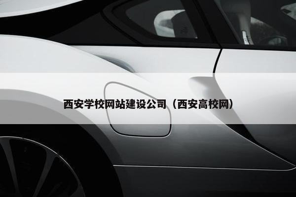 西安学校网站建设公司（西安高校网）