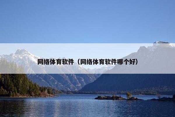 网络体育软件（网络体育软件哪个好）