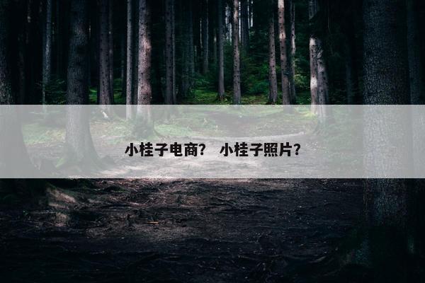 小桂子电商？ 小桂子照片？