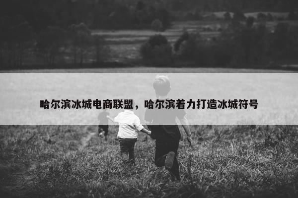 哈尔滨冰城电商联盟，哈尔滨着力打造冰城符号