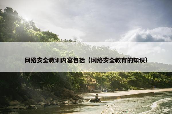 网络安全教训内容包括（网络安全教育的知识）