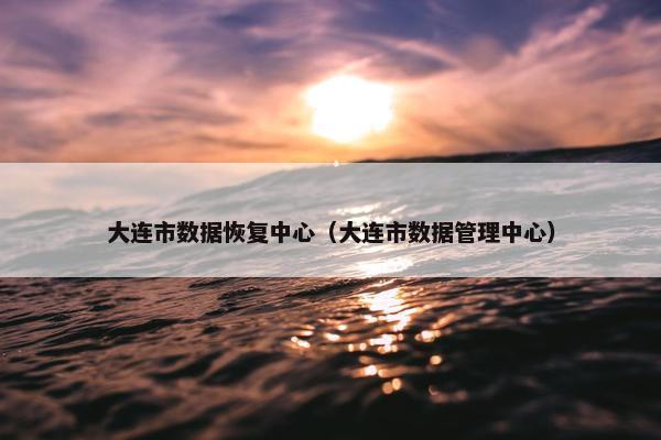 大连市数据恢复中心（大连市数据管理中心）