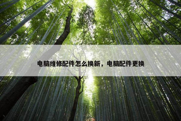 电脑维修配件怎么换新，电脑配件更换