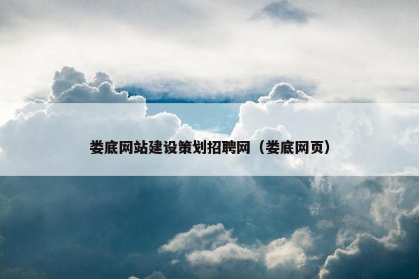 娄底网站建设策划招聘网（娄底网页）