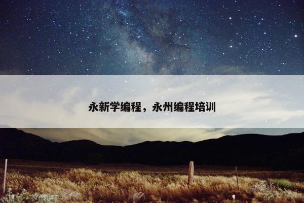 永新学编程，永州编程培训