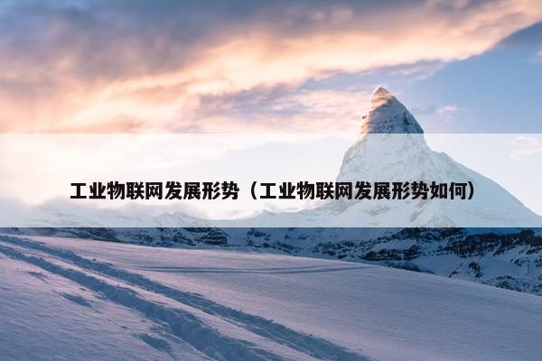 工业物联网发展形势（工业物联网发展形势如何）