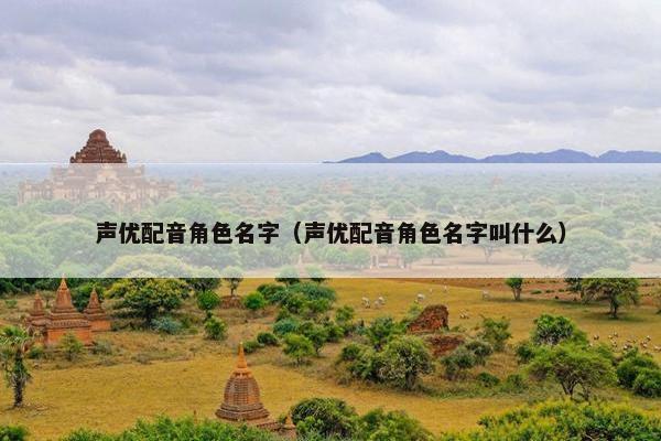 声优配音角色名字（声优配音角色名字叫什么）