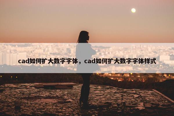 cad如何扩大数字字体，cad如何扩大数字字体样式