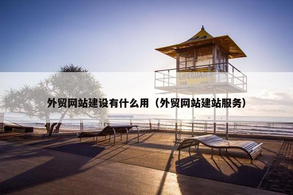 外贸网站建设有什么用（外贸网站建站服务）