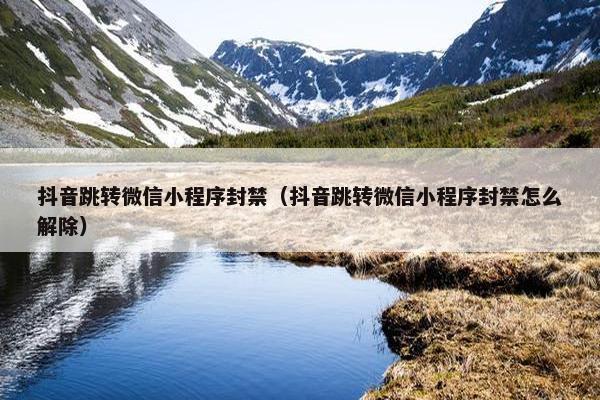 抖音跳转微信小程序封禁（抖音跳转微信小程序封禁怎么解除）