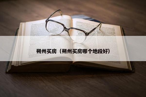 朔州买房（朔州买房哪个地段好）